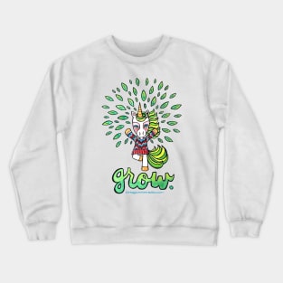 Grow — Yoga Unicorn — Animals of Inspiration Illustration series Crewneck Sweatshirt